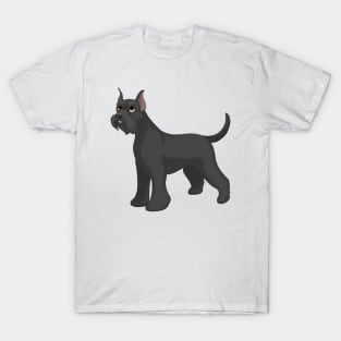 Giant Schnauzer Dog (Cropped Ears) T-Shirt